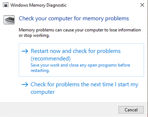 Fix TIMER_OR_DPC_INVALID Blue Screen on Windows 10 Windows-Memory-Diagnostics.png