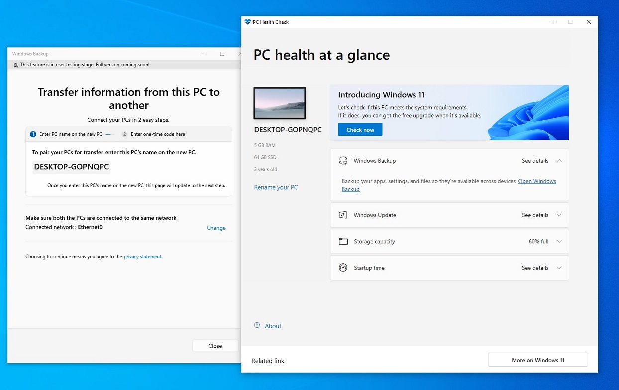 Microsoft has a new tool to get you off Windows 10 and onto a Windows 11 PC Windows-PC-to-PC-transfer.jpg