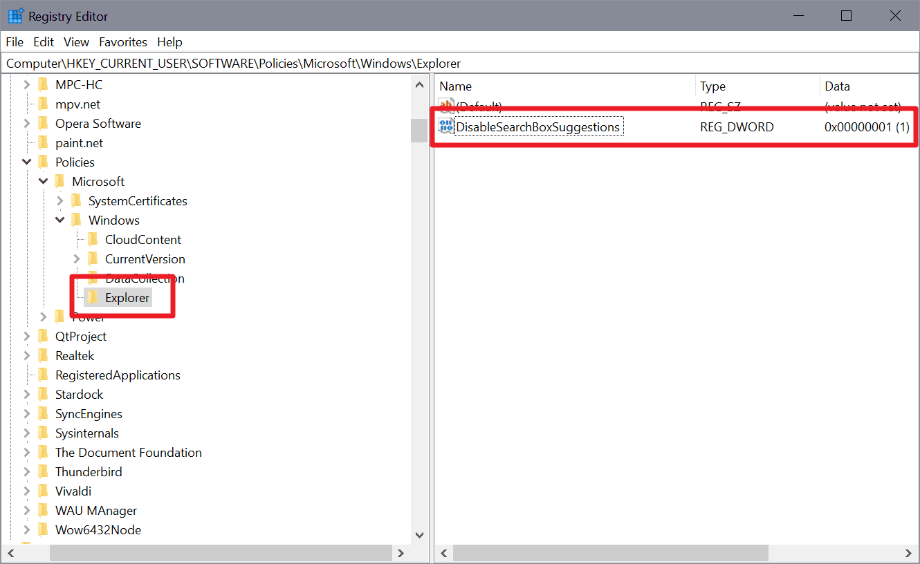 How to disable Bing Search in Windows 10 version 2004 and newer windows-registry-disable-internet-search-windows-10.png