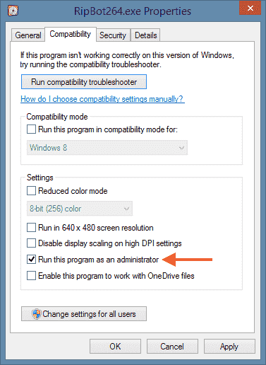 Not recognized as administrator windows-run-as-administrator-default.png