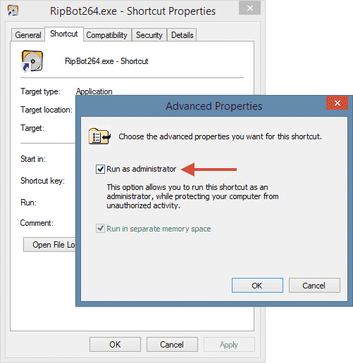 Not recognized as administrator windows-run-as-administrator-shortcut.png
