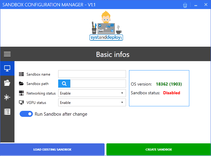 Create Windows Sandbox configuration files with Sandbox Configuration Manager windows-sandbox-configuration-manager.png