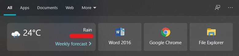 Microsoft is adding Weather tile to Windows 10 Search UI Windows-Search-Weather.jpg