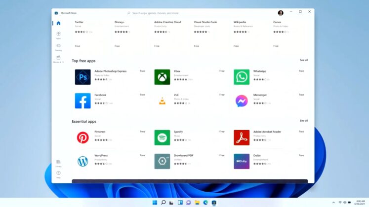 Closer look at new Microsoft Store for Windows 11 and Windows 10 Windows-Store-layout-747x420.jpg