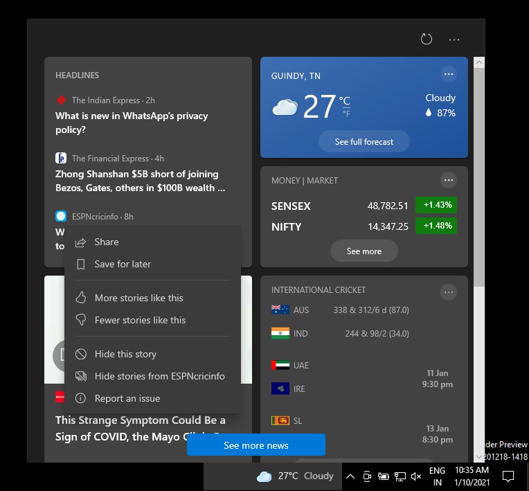 Hands on with Windows 10’s brand new taskbar feature update Windows-taskbar-news-feed.jpg