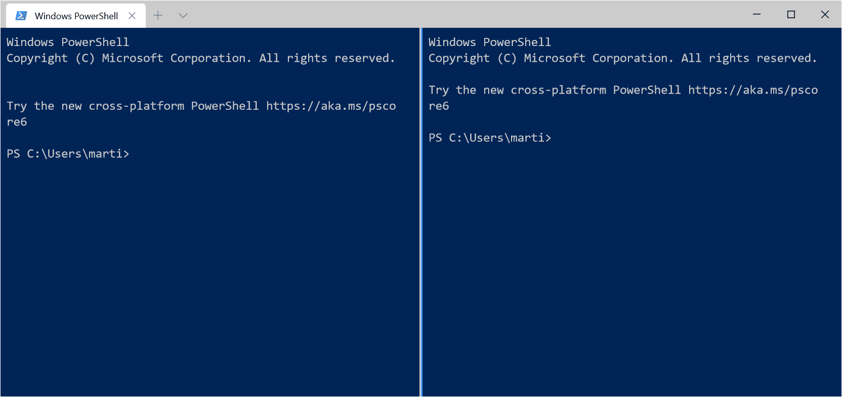 Windows Terminal update introduces support for multiple panes windows-terminal-split-panes.png