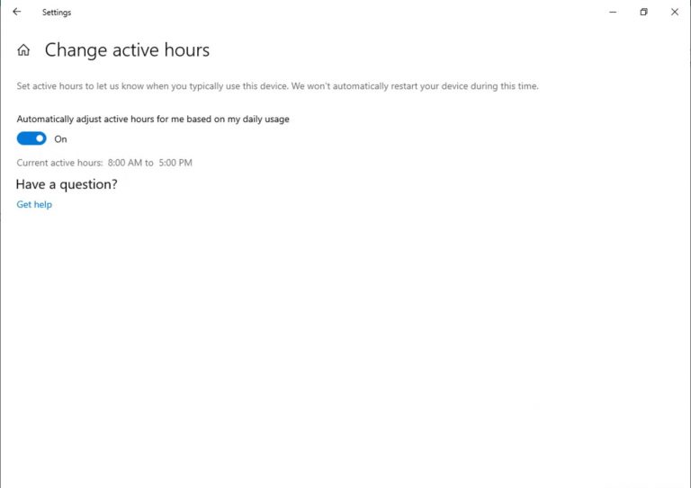 Microsoft confirms it will allow Home users to delay Windows 10 updates Windows-Update-active-hours.jpg