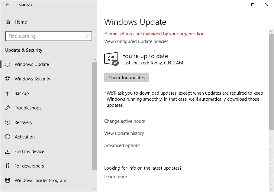How to download and install Windows 10 Feature Updates windows-update-check.png