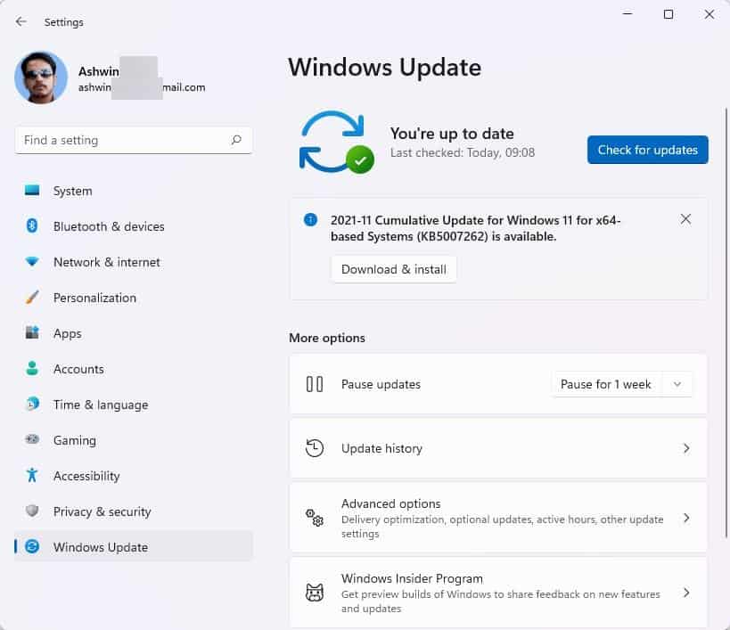 Windows Update KB5007262 Preview for Windows 11 brings a ton of fixes and Fluent 2D Emoji style Windows-Update-KB5007262.jpg
