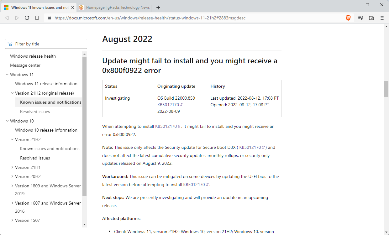 KB5012170: Windows update error 0x800f0922, UEFI Bios update may resolve it windows-update-KB5012170-error-0x800f0922.png