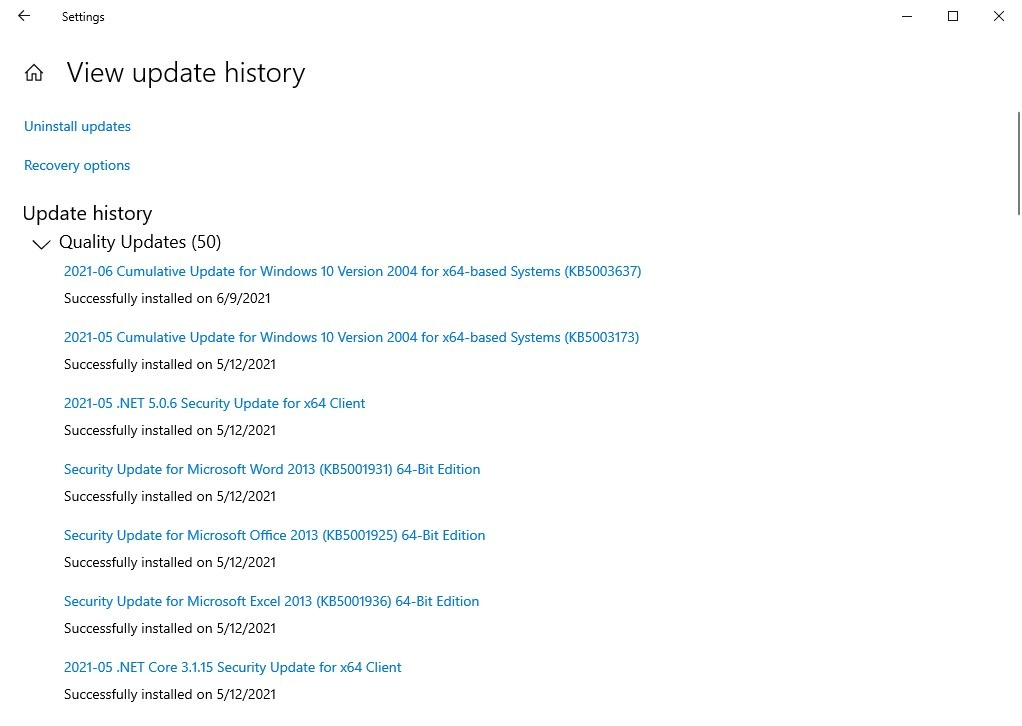 How to disable the Weather widget from the Windows 10 Taskbar Windows-Updates-June-2021.jpg