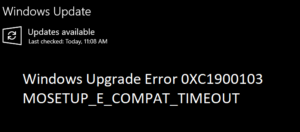 Windows Upgrade Error 0XC1900103, MOSETUP E COMPAT TIMEOUT Windows-Upgrade-Error-0XC1900103-Timeout-300x132.png