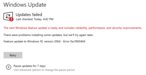 Fix Windows Upgrade Error 0XC1900404 and 0XC1900405 Windows-Upgrade-Error-0XC1900404-0XC1900405-300x154.png
