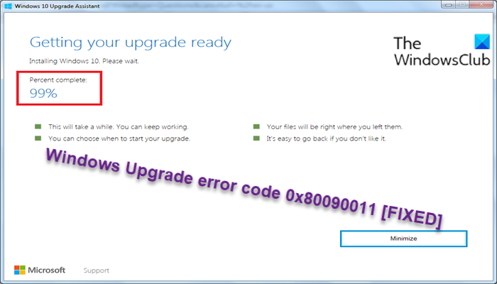 Fix Windows Upgrade error code 0x80090011 Windows-Upgrade-error-code-0x80090011-1.png