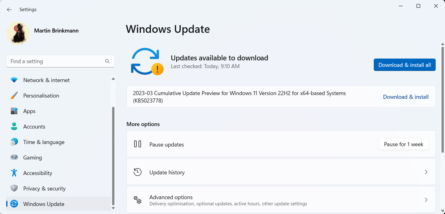 Windows 11: Microsoft rolls out Start Menu Promotions windows11-update-optional.png