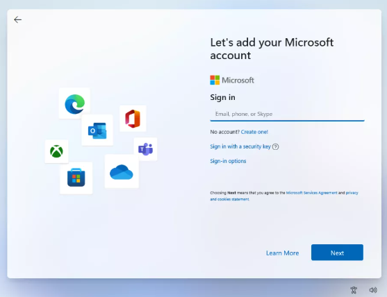 Install Windows 10 or 11 with a local user windows11login.png