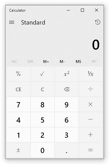 Win10 calculator looks different after fresh installation Windows_10_Calculator.png