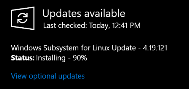 Cannot upgrade installed distros in WSL to version 2 WindowsSettings.png