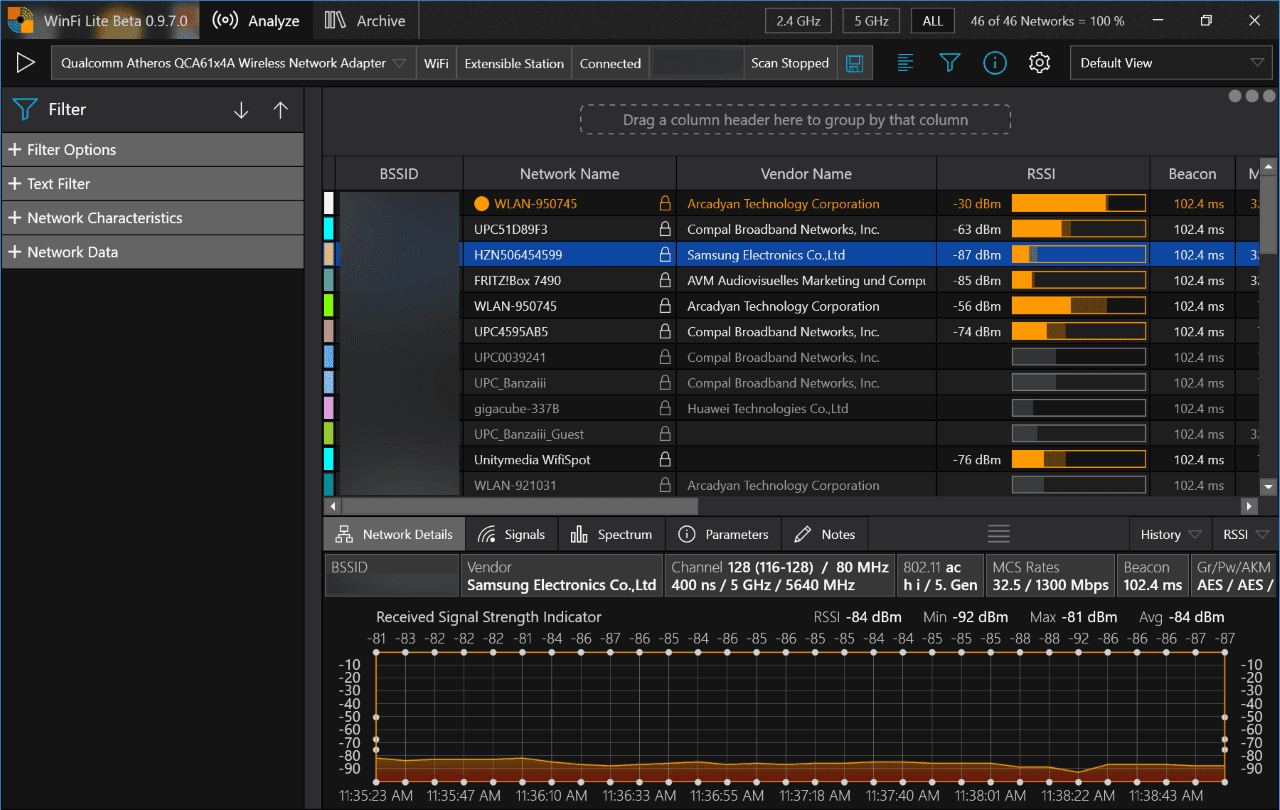 WinFi Lite is a powerful WiFi Analyzer for Windows winfi-lite-manage-wireless-networks.png