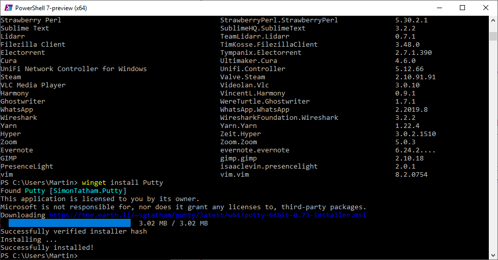 First look at the Windows Package Manager winget-install.png