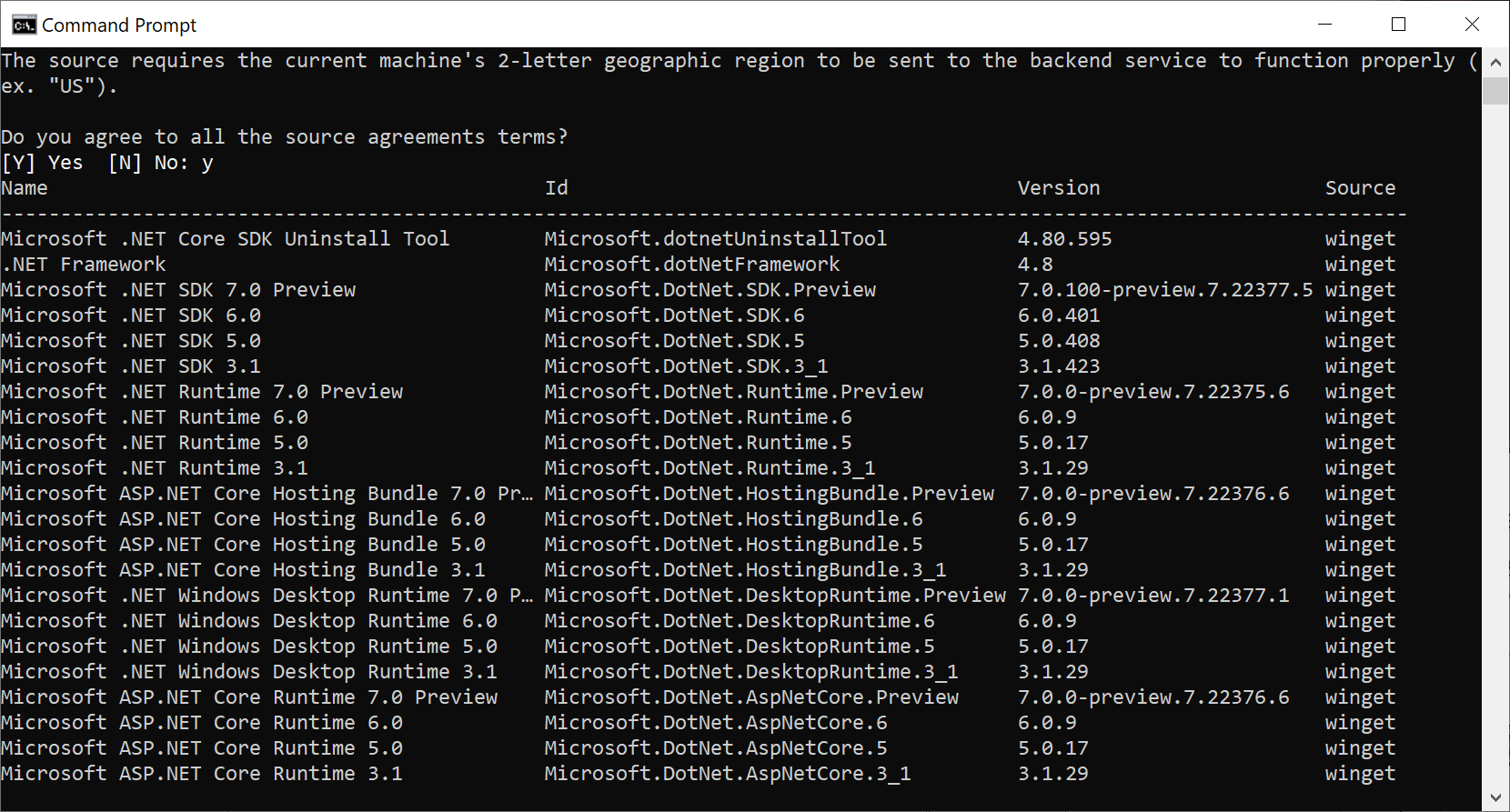 Install Microsoft .NET with the Windows Package Manager winget winget-net-install.png
