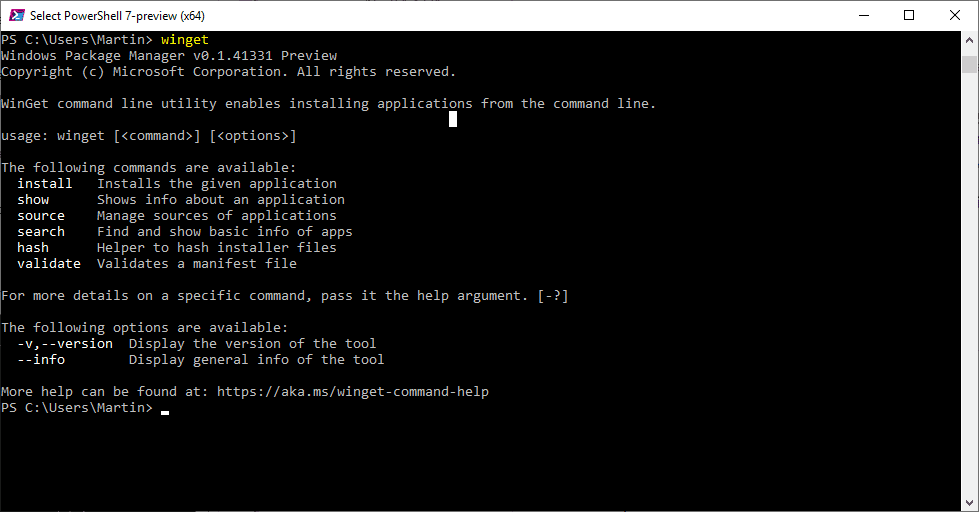 First look at the Windows Package Manager winget.png