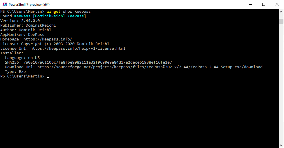 First look at the Windows Package Manager winget-show.png