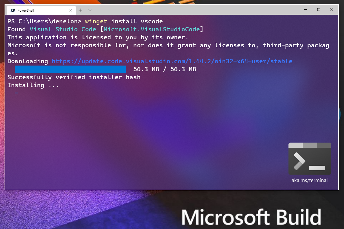 Microsoft announces Windows Package Manager Preview for Windows 10 winget02.png