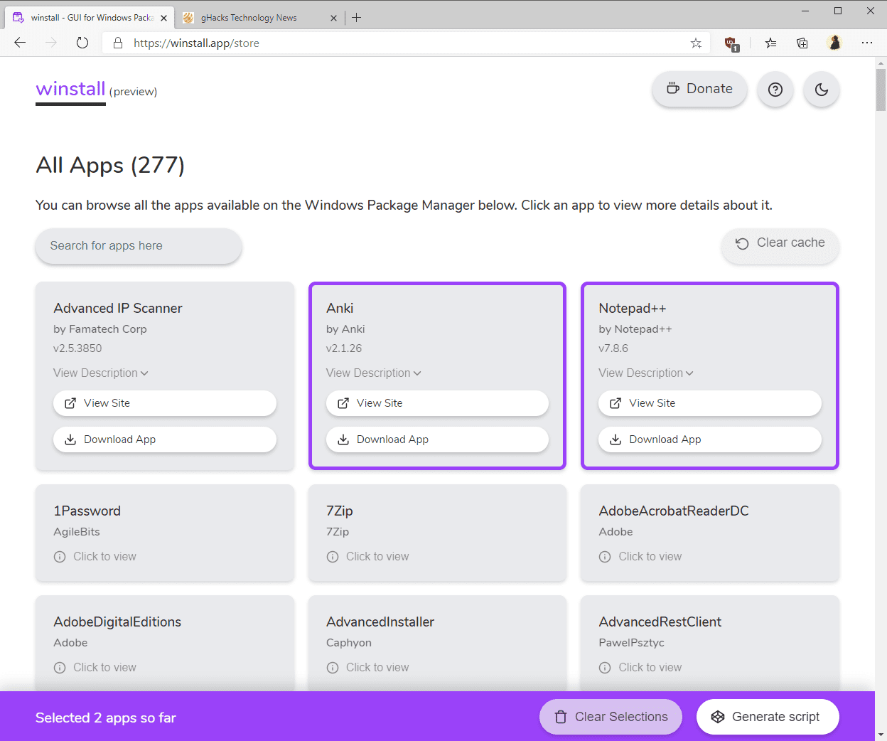 Winstall is a (web) GUI for Windows Package Manager (winget) winstall-winget.png
