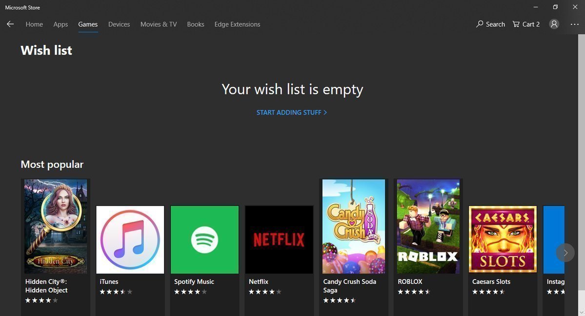 Microsoft Store to get Wish List, remote app installs and more on Windows 10 Wish-list-on-Microsoft-Store.jpg