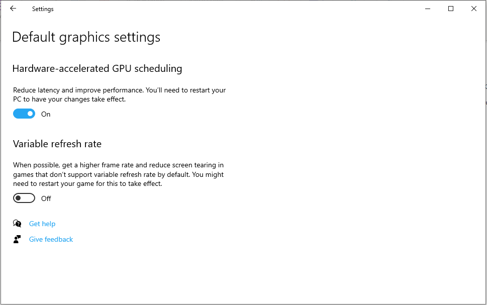 Hardware accelerated GPU scheduling keeps asking me to restart (Windows 10 v.2004, Nvidia... word-image.png