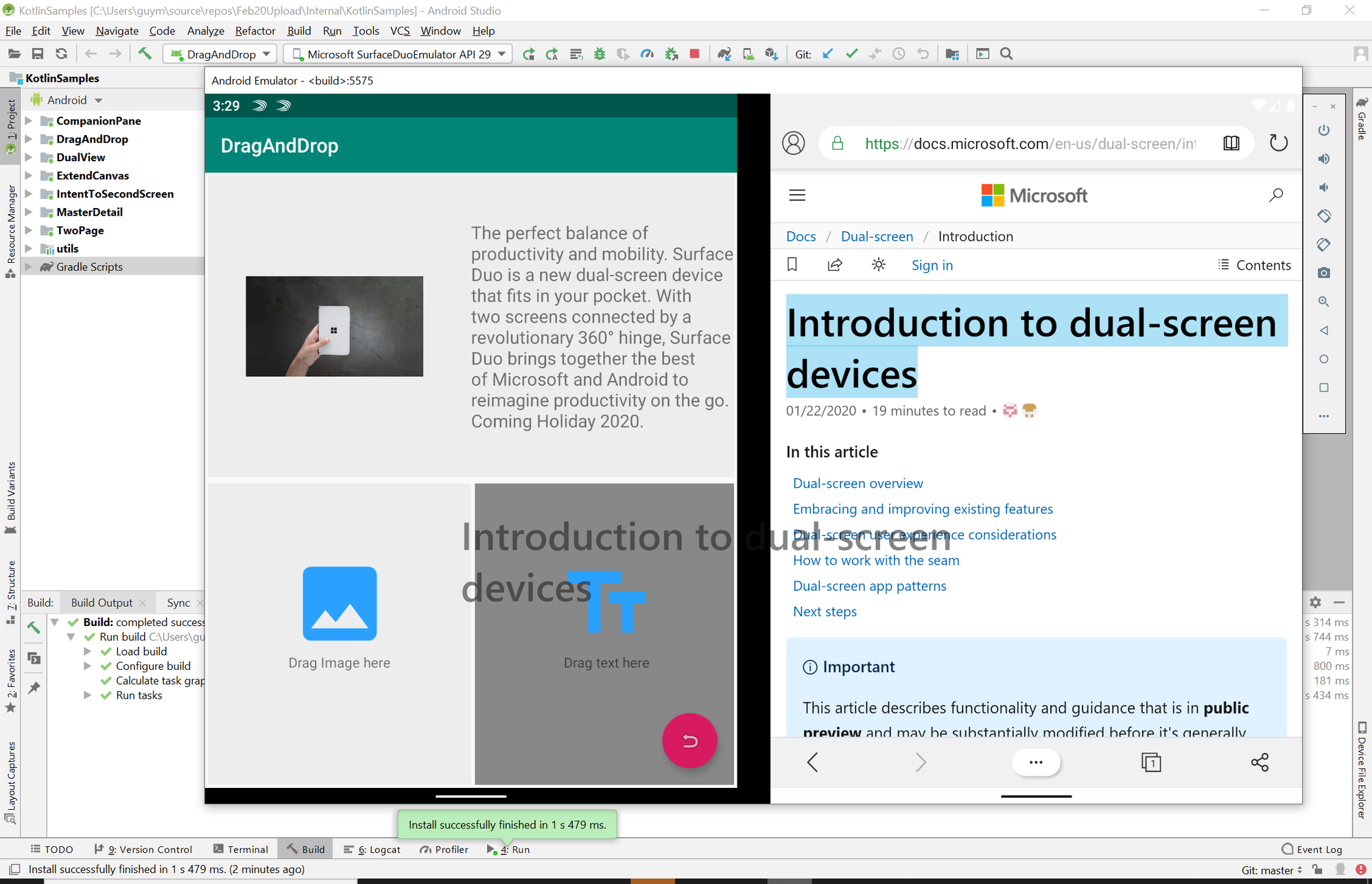 New Microsoft Surface Duo Emulator Image build 2020.429.2 word-image.png