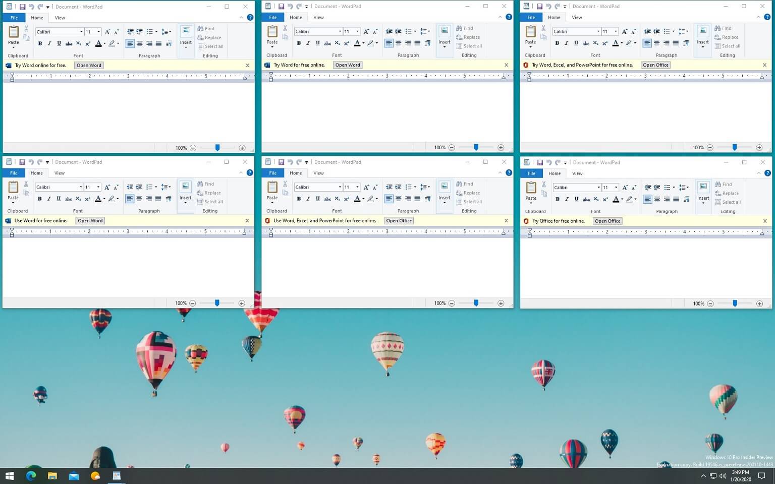 Microsoft is experimenting with another ad in Windows 10 WordPad-advertisement.jpg