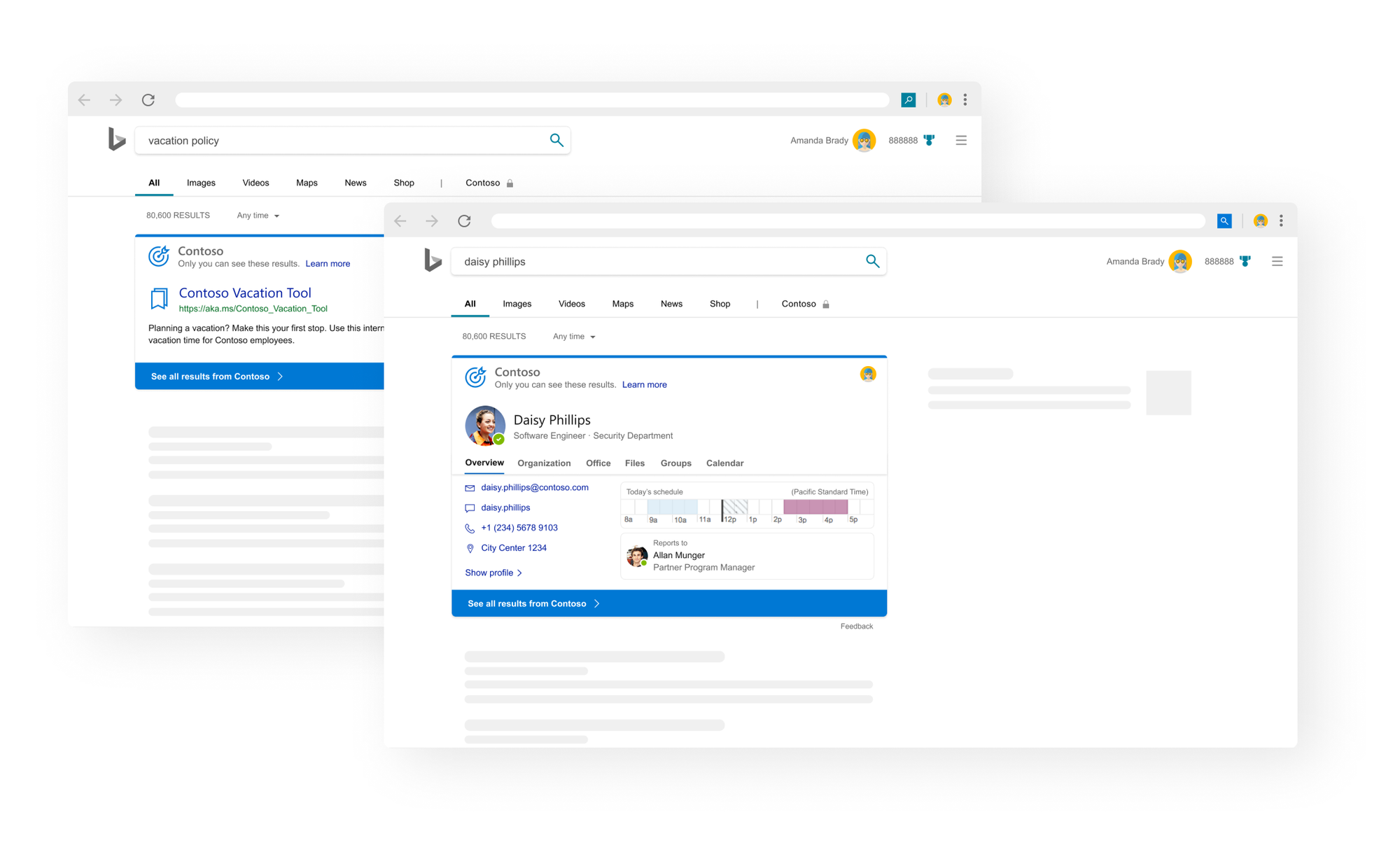 Microsoft Search in Bing will be default if you use Office 365 ProPlus work-related-search-result.png