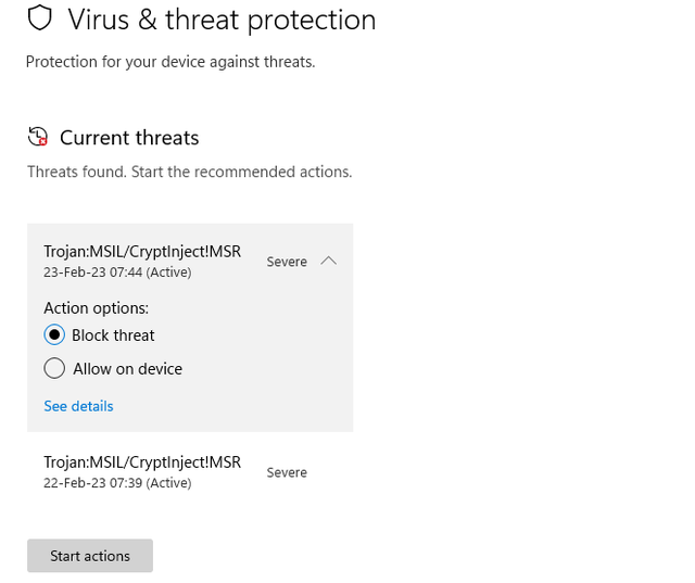 Poping Up even after clicking "Start action". Is it a Bug? wps8cmwg1wja1.png