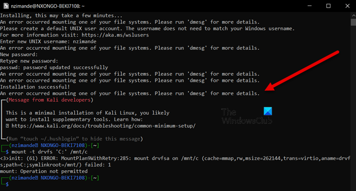 An error occurred mounting one of your file systems on WSL WSL-errorr.png