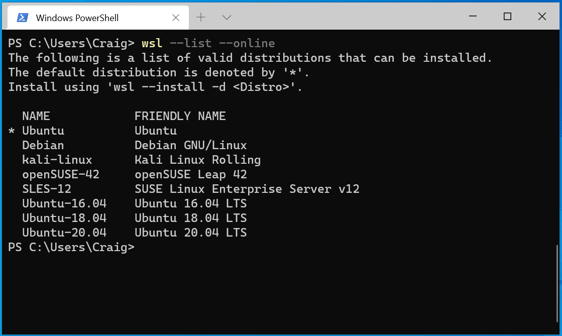 Microsoft makes it easier to install Windows Subsystem for Linux (WSL) on Windows 10 wsl-linux-distributions.png