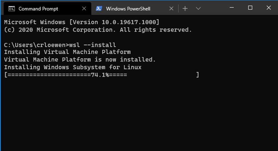 Introducing Linux GUI apps running on Windows using the Windows Subsystem for Linux (WSL) WSLInstall.png