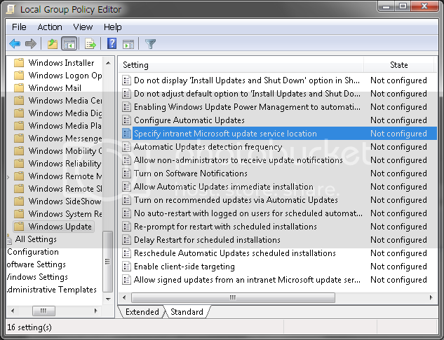WSUS policy configuration WSUSsetup01.png