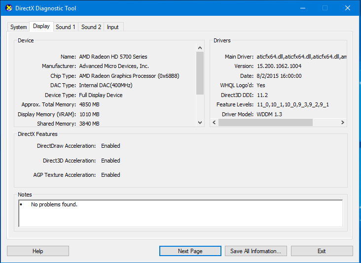 Win10 desktop screen locks up, video driver issue? X4AfmR5.png