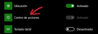 Why can't I activate the taskbar icon called Action Center? It is the icon that is usually... x7286v265nb91.jpg