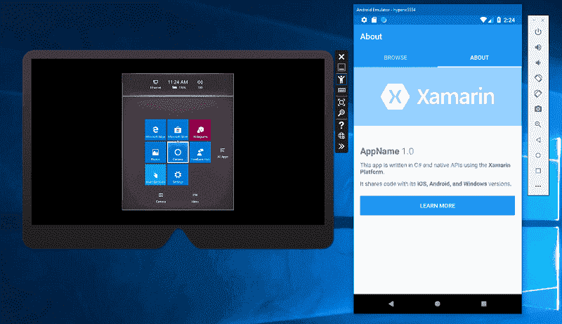 New Visual Studio 2017 version 15.8 xamarin-hyperv.png