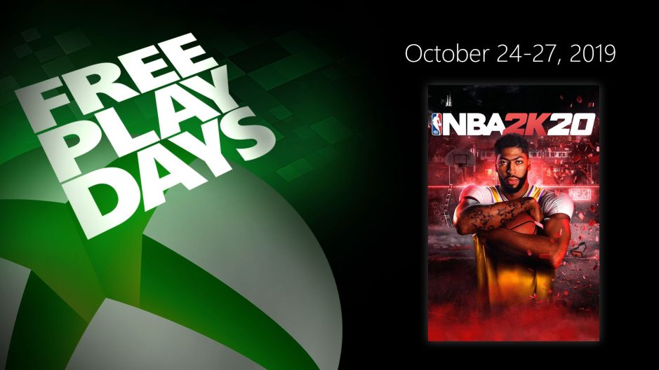 Play NBA 2K20 free on Xbox One during Free Play Days October 24-27  Xbox XBL_Free-Play-Days_102419_1920x1080-Wire_NBA2K20.jpg