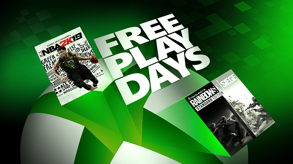 Free Play Days: NBA 2K19 and Tom Clancy’s Rainbow Six Siege XBL_FreePlayDays_Lockup_1.14-17_940x528_nodate-1-hero.png