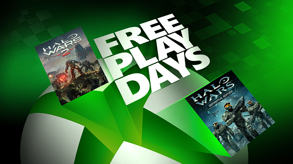 Play Halo Wars: Definitive Edition and Halo Wars 2 free Feb. 21-24 XBL_FreePlayDays_Lockup_2.21-24_940x528_nodate-hero.png
