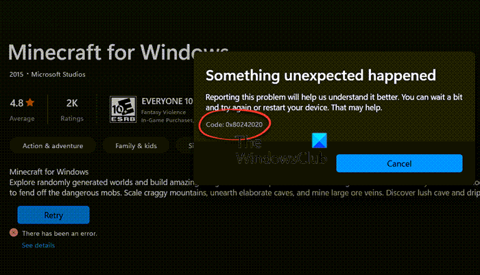 How to fix Xbox Error Code 0x80242020 on Windows PC Xbox-error-code-0x80242020-1.png