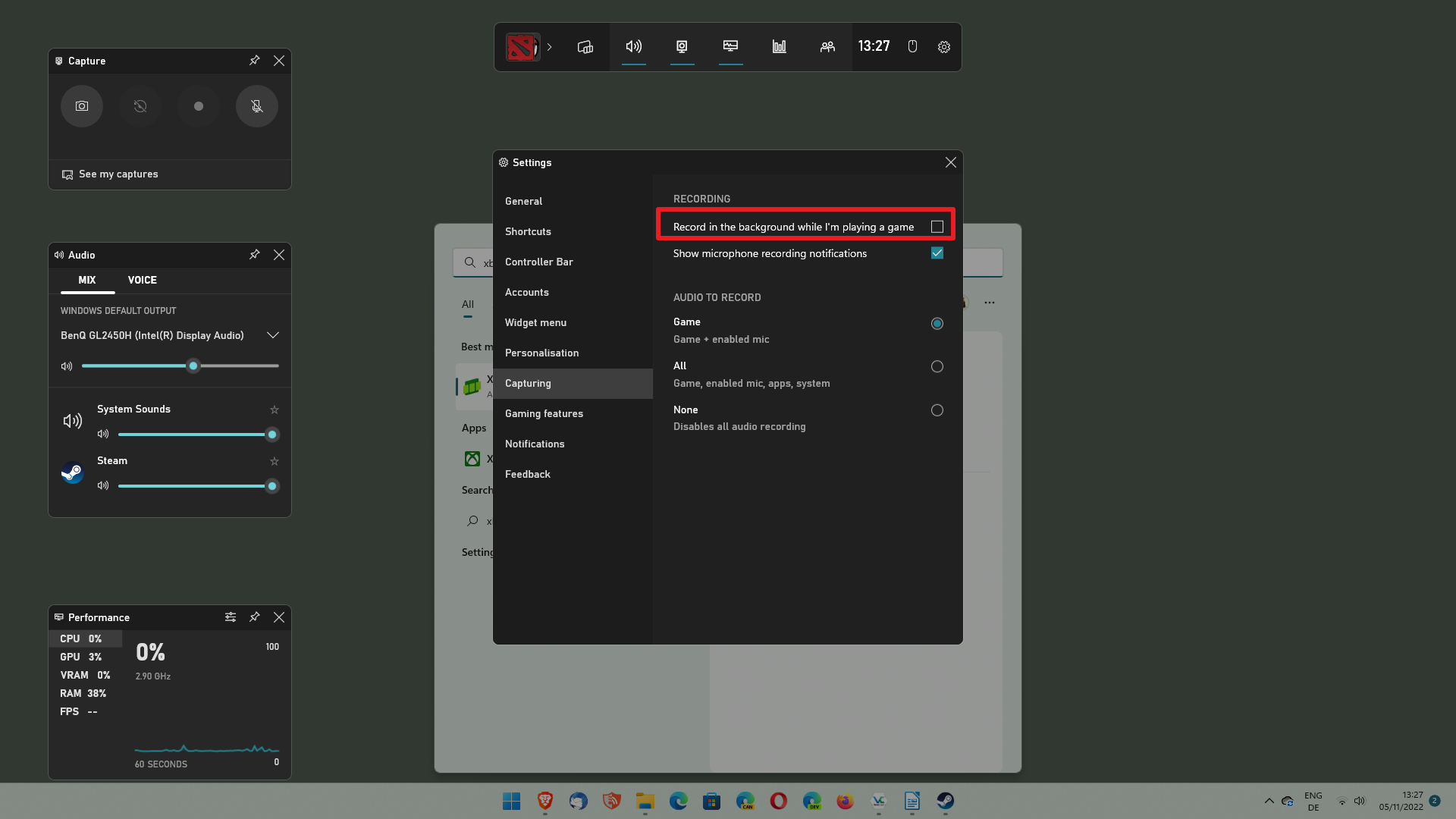 Microsoft blocks the Windows 11 2022 Update from another set of devices xbox-game-bar-capture-issue.png