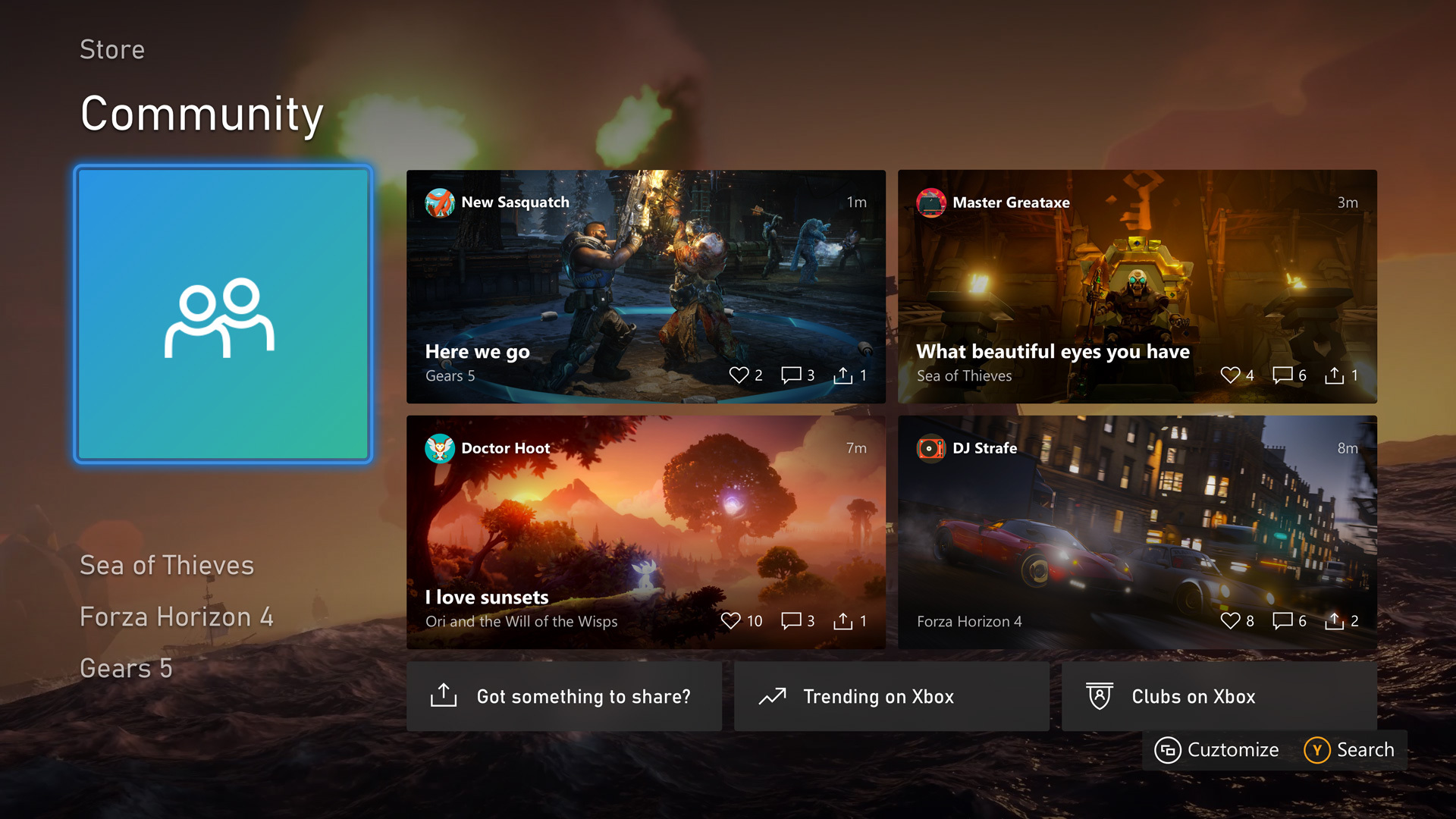 New Xbox One and Xbox Series X UX experience in August 2020 update Xbox-Series-X-Community.jpg