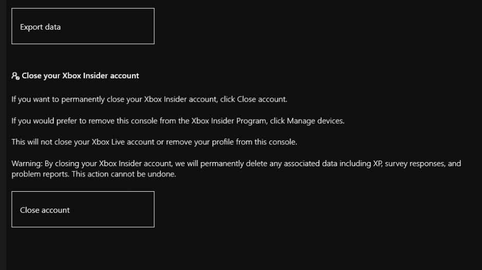You can now close your Xbox Insider account and delete all data XboxInsider_CloseAccountFeature_940_2-hero.png