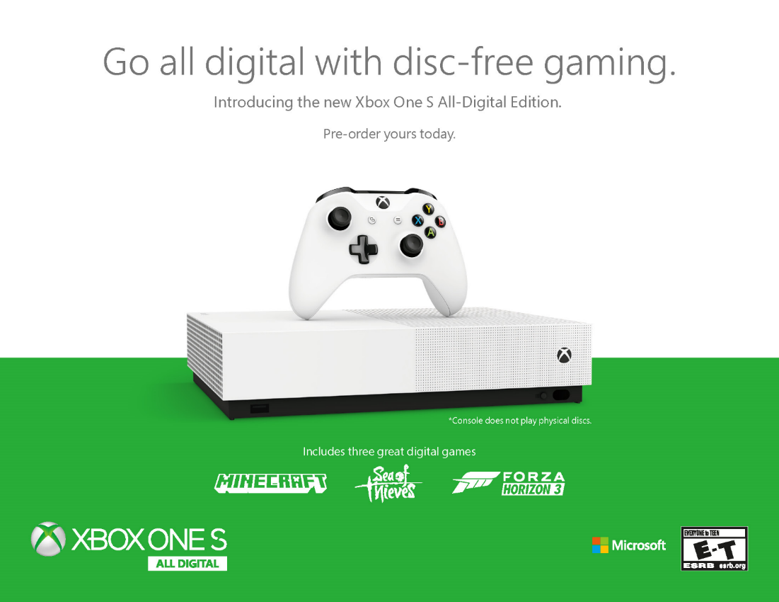 Introducing the new Xbox One S All-Digital Edition console xboxonesalldigital.png